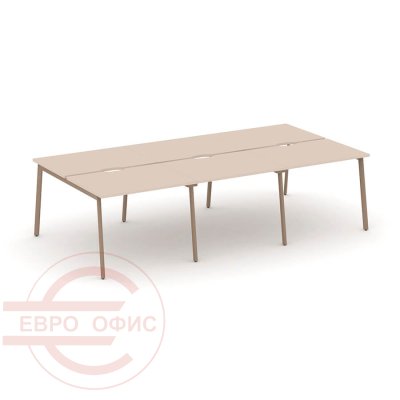 ES.D.RS-6.1-VP Рабочая станция на 6 мест RIVA Estetica (Капучино/Металл Латте)