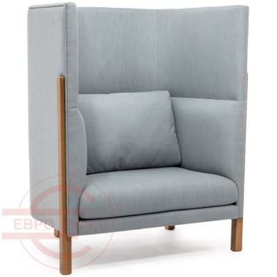 TORDINO 1 high Кресло Тордино / Tordino (Ткань серая)