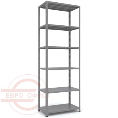 MS_200x70x40 Металлический стеллаж ПРОМЕТ, 6 (Cерый полуматовый (RAL 7038))