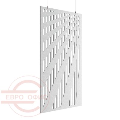 ACO-C-16 Акустическая перегородка 1200х9х2400 мм. Параллелограмм Евро Офис (Серый (AC-03))