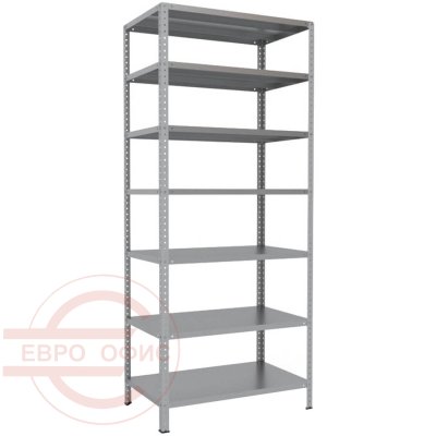 220x100x60 Металлический стеллаж MS HARD, 7 (Cерый полуматовый (RAL 7038))