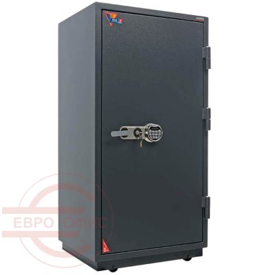 FRS-140.T-EL Огнестойкий сейф VALBERG, электронный кодовый + ключевой (Молотковая эмаль - коричневая)