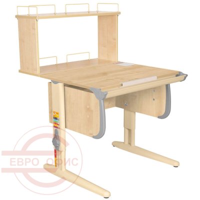 Parta 1/75 + Polka_zz 1/750-1 Парта с полкой ДЭМИ (Серый)