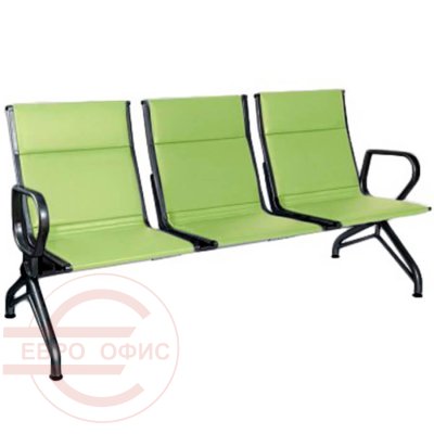 AERO 2П Многоместная секция  COMFORUM, обивка экокожа (Зелёный)