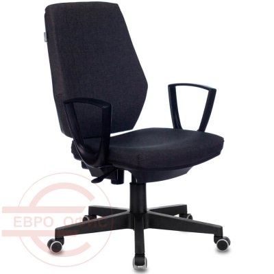 CH-545 Кресло для персонала  Бюрократ, обивка ткань (Серый 38-417)