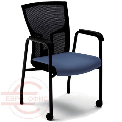 CH2811Z Кресло для посетителя ITIS2 Fursys, обивка сетка / ткань (Синее (654A))