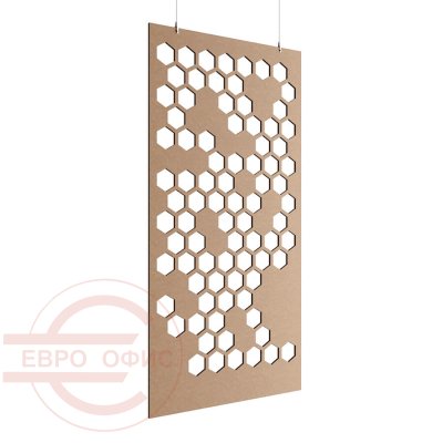 ACO-C-4 Акустическая перегородка 1200*2400 Евро Офис (Бежевый (AC-02))