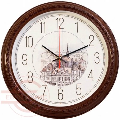 WallC R63P Часы настенные (Коричневый) WallC R63P Часы настенные (Коричневый)