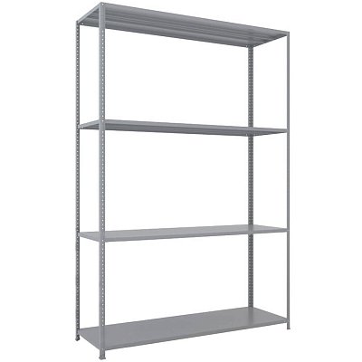 MS-220x150x50 NEW Металлический стеллаж ПРОМЕТ, 4 (Серый полуматовый (RAL 7038))