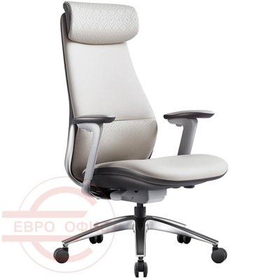 7008-1 Кресло для руководителя  Евро Офис, обивка кожа (Белый) 7008-1 Кресло для руководителя  Евро Офис, обивка кожа (Белый)