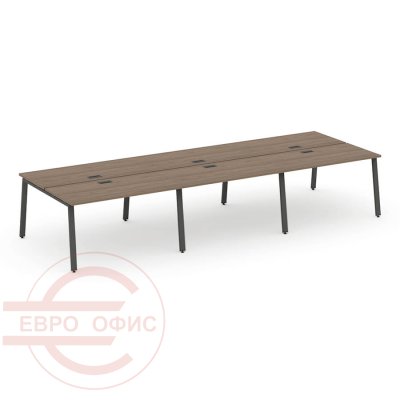 SN-6A.DRS-072 Рабочая станция двухсторонняя RIVA Стайл Проджект (Вяз Благородный/Металл Антрацит)