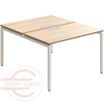RM-4.1(x2)+F-44 Стол на металлокаркасе Мебель Стиль Rio Project (Швейцарский вяз MS)