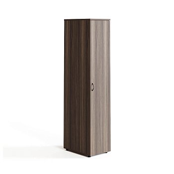 А-59 Гардероб узкий с продольной штангой Мебель Стиль Агат М (Светло-серый (кромка: тёмно-серый))