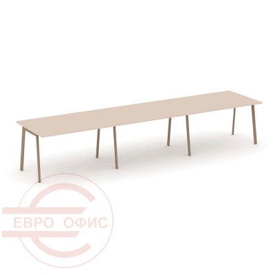 ES.PRG-3.3-P Стол переговорный RIVA Estetica (Капучино/Металл Латте)