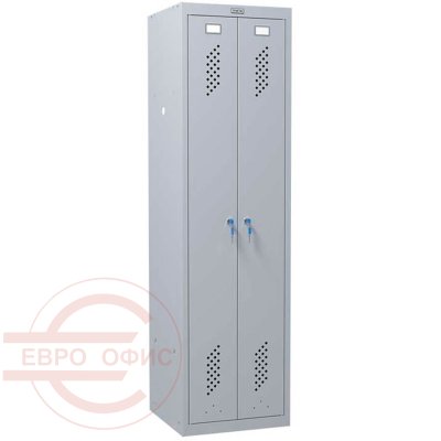 ML 21-50 Шкаф для раздевалок усиленный ПРОМЕТ, ключевой (Серый полуматовый (RAL 7038))