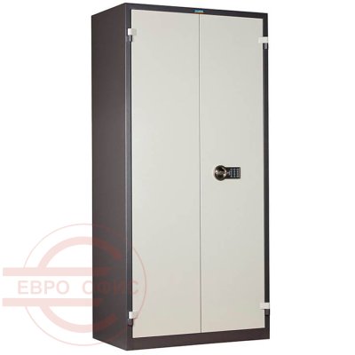 BM-1993EL Огнестойкий шкаф ПРОМЕТ, электронный кодовый (Корпус – графит (RAL 7024), дверь – светло-серая (RAL 7038))