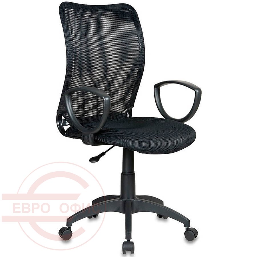 CH-599AXSN Кресло для персонала Бюрократ, обивка ткань (Чёрное (TW-11))