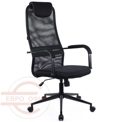 EP-705 Кресло для руководителя  EVERPROF, обивка комбинированный (Чёрный)