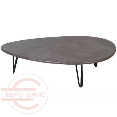 Дадли Журнальный стол Мебелик (Серый бетон)