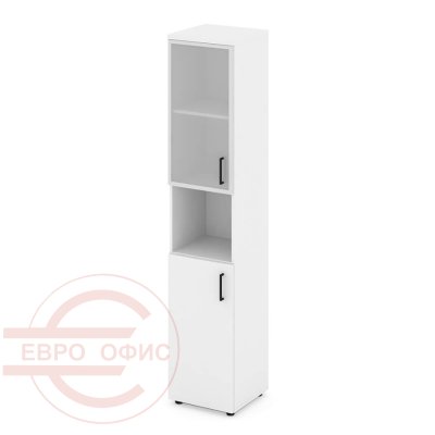SN.STU.E-106(L) Шкаф высокий узкий левый RIVA Style Project (Белый/Сатин)