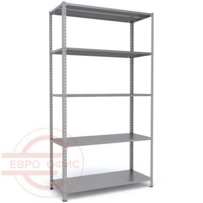 MS-220x120x50 Металлический стеллаж ПРОМЕТ, 5 (Серый полуматовый (RAL 7038))