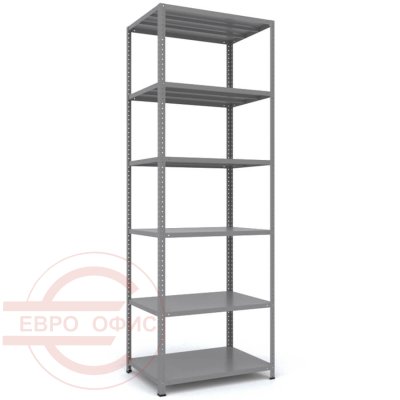 MS_200x70x50 Металлический стеллаж ПРОМЕТ, 6 (Cерый полуматовый (RAL 7038))