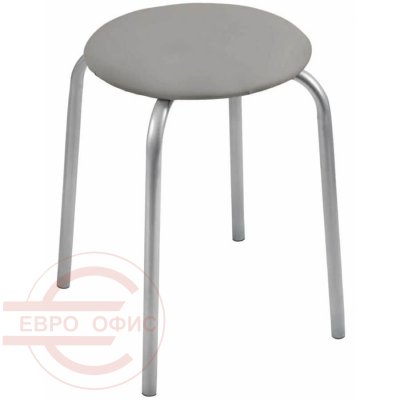 ТЭ2 Табурет  Евро Офис, обивка экокожа (Серый)