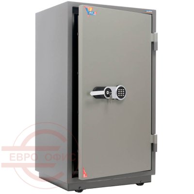 FRS-127.T-EL Огнестойкий сейф VALBERG, электронный кодовый + ключевой (Молотковая эмаль - коричневая)