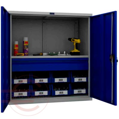 ТС 1095-001010 Шкаф инструментальный лёгкий ТС ПРОМЕТ (Корпус (RAL 7038), дверь ящика (RAL 5002).)