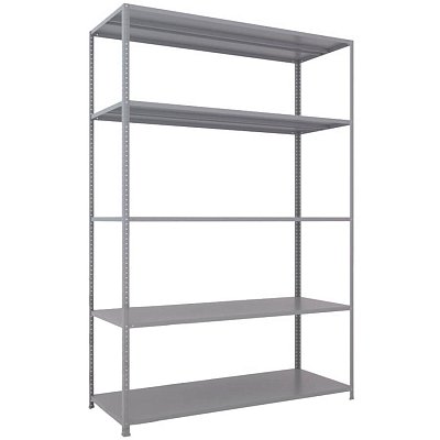 MS-220x150x60 NEW Металлический стеллаж ПРОМЕТ, 5 (Серый полуматовый (RAL 7038))
