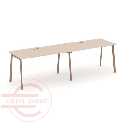 ES.RS-2.3-LP Рабочая станция на 2 места RIVA Estetica (Капучино/Металл Латте)