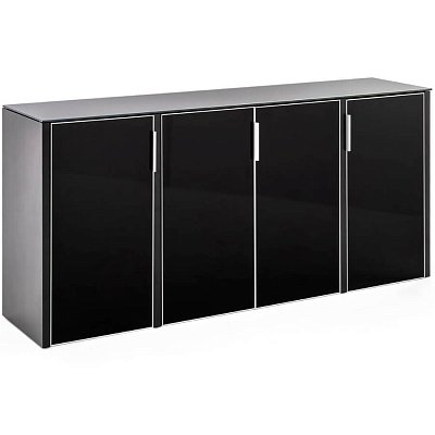 CRE4 Шкаф низкий 4 двери Profoffice Gala (Черный)