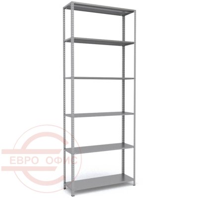 MS-310x120x40 Металлический стеллаж ПРОМЕТ, 6 (Серый полуматовый (RAL 7038))