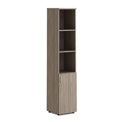 А-24.0 Шкаф узкий комбинированный Мебель Стиль Агат (Палдао)