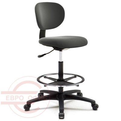 CHN0852Z Кресло для персонала CASHIER CHAIR Fursys, обивка экокожа (Серое (A441))