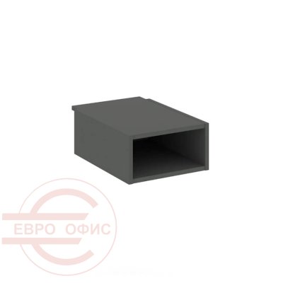 SN.TP-002 Подвесная тумба с одной открытой нишей RIVA Style Project (Вяз Благородный/Антрацит)