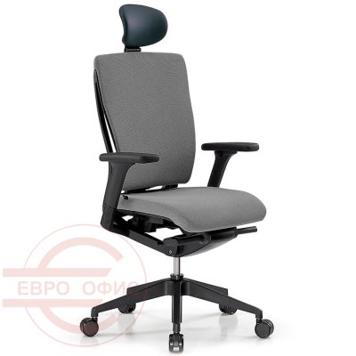 CH4100AHZ Кресло для руководителя REPLY Fursys, обивка ткань (Серое (631))