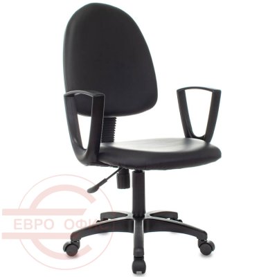 CH-1300/Престиж+ Кресло для персонала Бюрократ, обивка иск. кожа (Чёрный)