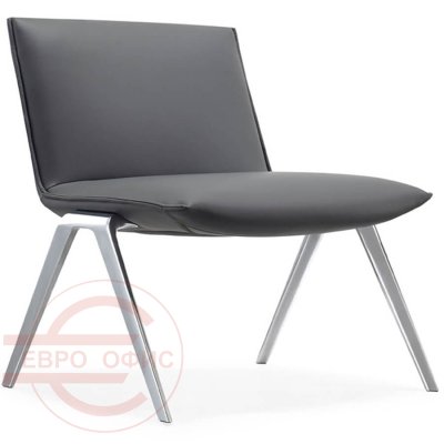 KAYAK Стул для посетителя  Profoffice, обивка экокожа (Серый)