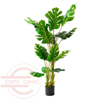 MC-66004GX Искусственная монстера Евро Офис (Зелёный)