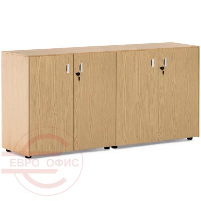 101 721 09 Шкаф Profoffice Exe (Дуб светлый/Хром)