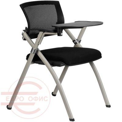 462TE Кресло для посетителя  RIVA, обивка сетка / ткань (Чёрный)