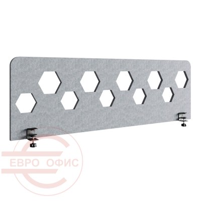ACOH110 Экран для стола Соты ACOUSOUND, Евро Офис 1100х12х600 мм. (Темно-серый (AC-10))