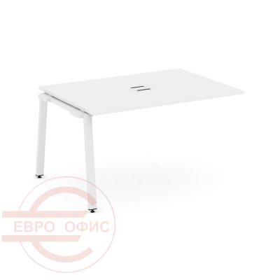SN-6A.NSPRG-002 Проходной наборный элемент переговорного стола RIVA Style Project (Белый/Металл Белый)