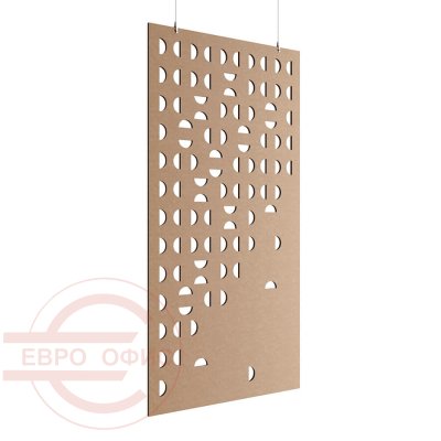 ACO-C-2 Акустическая перегородка 1200*2400 Евро Офис (Бежевый (AC-02))