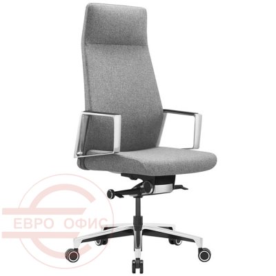 _JONS Кресло для руководителя  Бюрократ, обивка ткань (Серый)