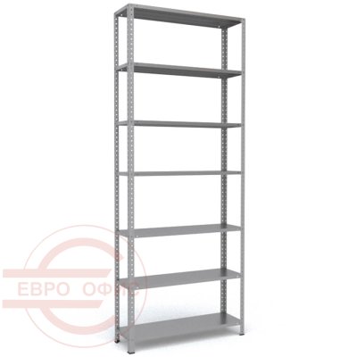 MS-255x100x30 Металлический стеллаж ПРОМЕТ, 7 (Серый полуматовый (RAL 7038))