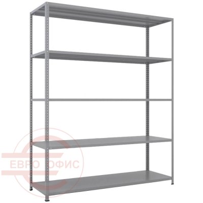 MS-185x150x50 NEW Металлический стеллаж ПРОМЕТ, 5 (Серый полуматовый (RAL 7038))
