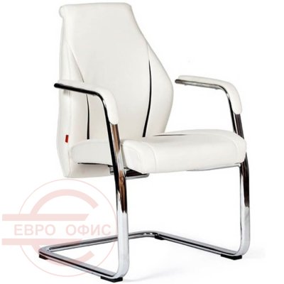 Джаз (JAZZZ) В (V) УЦ Кресло для посетителя  Chairman, обивка экокожа (Белый)