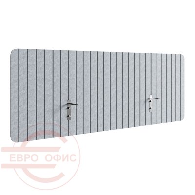 ACOV160 Экран для стола V-Резной ACOUSOUND, Евро Офис 1600х12х600 мм. (Темно-серый (AC-10))